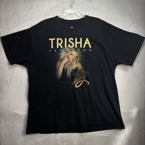 Trisha Yearwood Garth Brooks World Tour Concert 2014-2016 T-shirt Black Size 2XL